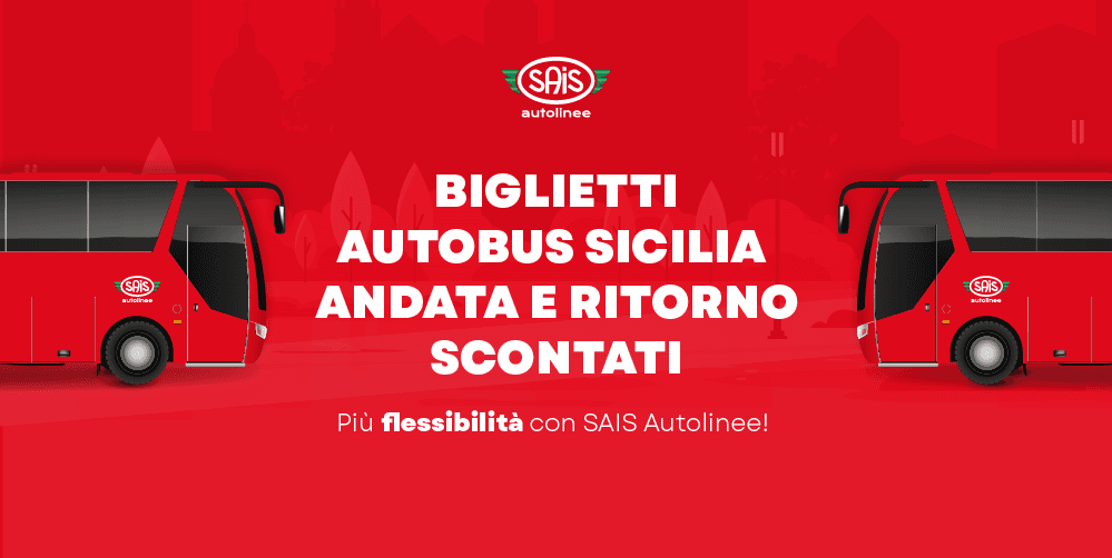 Biglietti autobus Sicilia andata e ritorno scontati con SAIS Autolinee