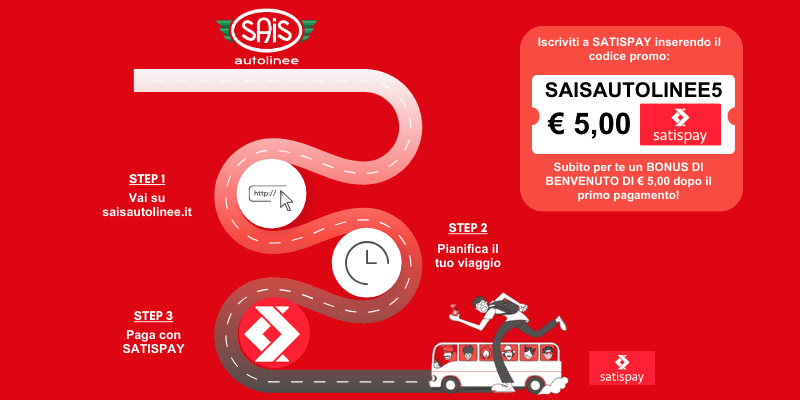 Bonus di benvenuto di 5€ su Satispay