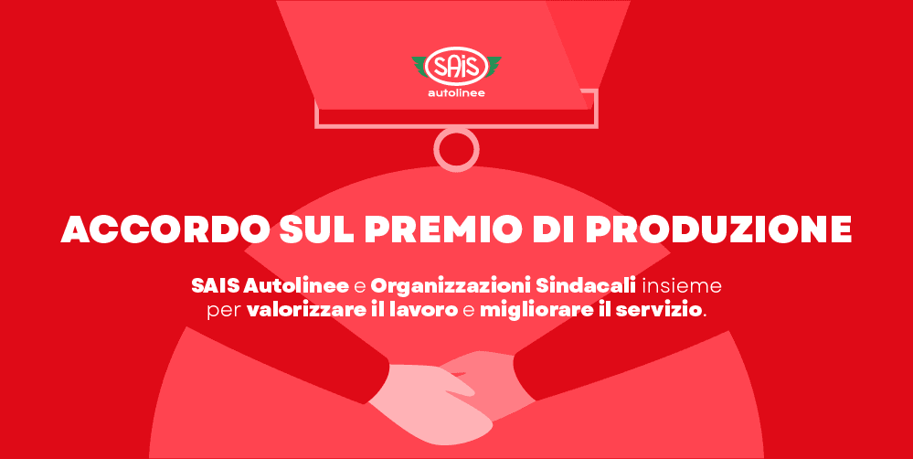 SAIS Autolinee firma l’intesa sul premio di produzione con le Organizzazioni Sindacali