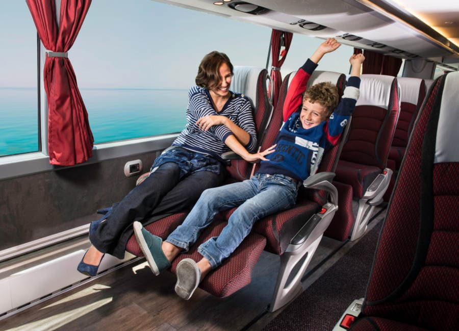 Traveling by bus with children SAIS Autolinee